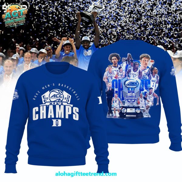 Duke Blue Devils 2025 ACC Men’s Basketball Conference Tournament Champions Hoodie